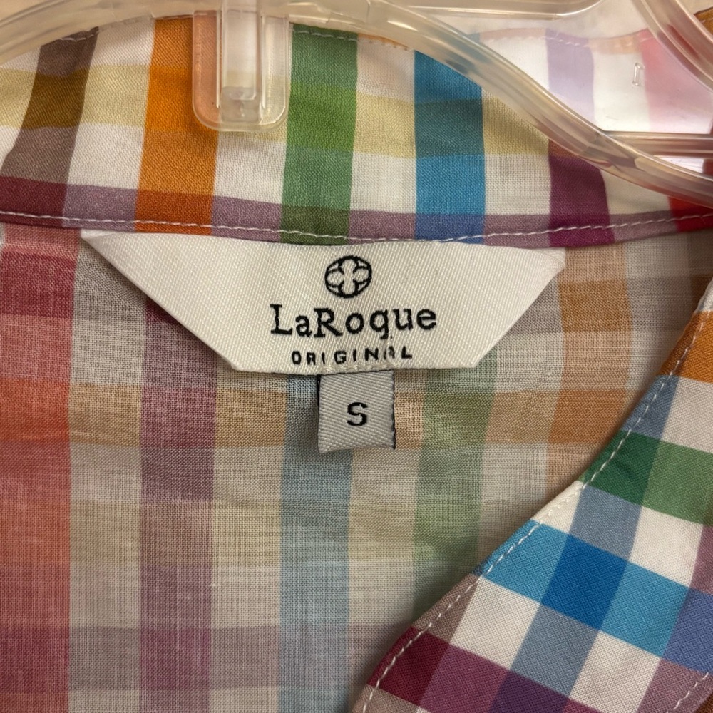 LaRoque Colorful Multi-Check Button-Up Shirt - Picture 7 of 11